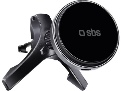 Držák smartphonu s bezdrátovou nabíječkou SBS TESUPMAGWIR15W do větracího otvoru, kompatibilní s MagSafe - černý