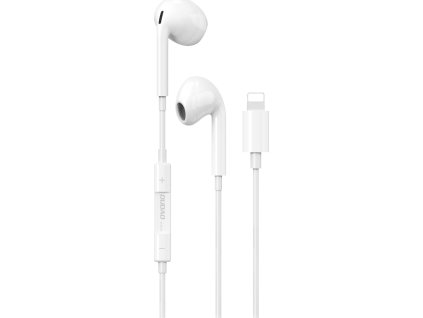 Sluchátka do uší Dudao X14PROL-W1 s konektorem Lightning, bílá (X14PROL-W1)