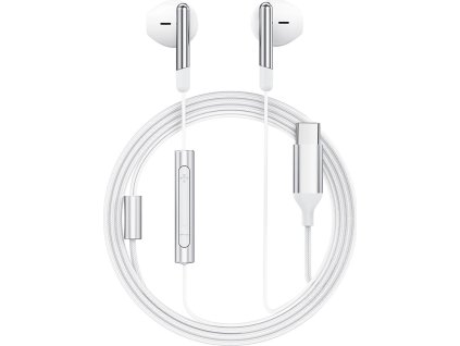 Káblové slúchadlá Acefast L3 s USB-C a mikrofónom – biele