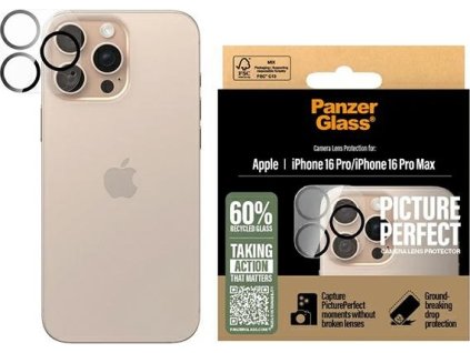 PanzerGlass PicturePerfect Lens Protector iPhone 16 Pro 6.3" / 16 Pro Max 6.9" 1280