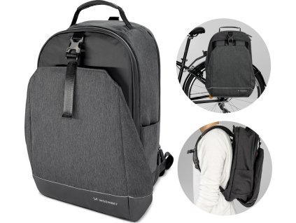 Brašna na kolo Wozinsky, cyklistický batoh s rámem, 2v1, 40l, černá (WBB33BK)