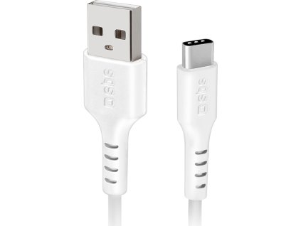 SBS TECABLEMICROC15W USB-A - USB-C kábel 1,5 m - biely