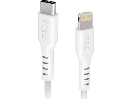 SBS TECABLELIGTC1W USB-C - Lightning kábel s certifikáciou MFi, 1 m - biely