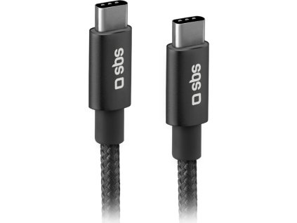 SBS TECABLETCC20BK USB-C kábel - USB-C 25W napájanie 1,5 m - sivý