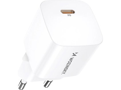Wozinsky CMWCS USB-C PD 20W nabíječka do zásuvky - bílá