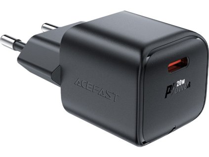 Nabíjačka do siete Acefast A73 Mini PD 20W GaN USB-C - čierna