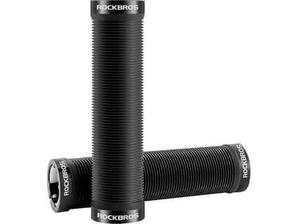 Gripy na bicykel Rockbros Protišmykové otočné gripy - čierne
