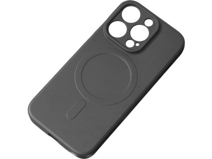 Silikónové puzdro kompatibilné s MagSafe pre iPhone 15 Pro Max – čierne