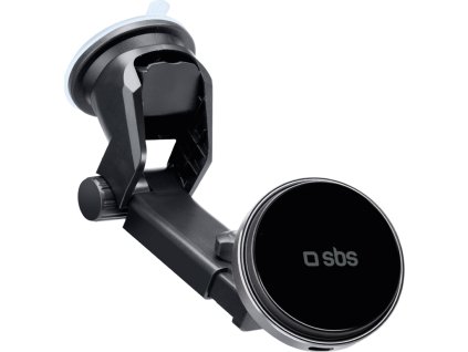 SBS TESUPMAGEXTWIR15W teleskopický držák smartphonu s bezdrátovou nabíječkou, kompatibilní s MagSafe, na čelní sklo a palubní desku - černý