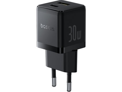 Nabíjačka Baseus Palm 30W USB-C USB-A do siete – čierna