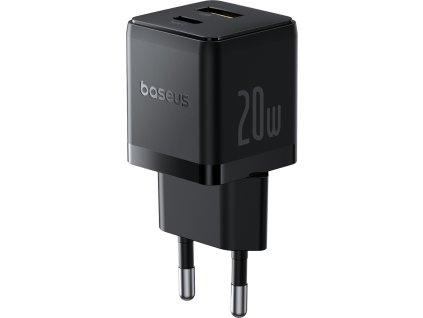 Nabíjačka Baseus Palm 20W USB-C USB-A do siete – čierna