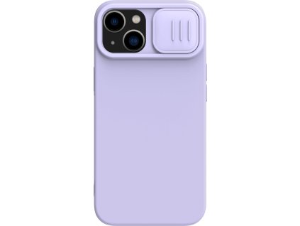 Silikonový kryt Nillkin CamShield Silky pro iPhone 14 Plus s ochranou fotoaparátu fialový