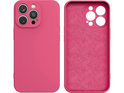 Silikonový kryt na iPhone 14 Plus v barvě fuchsie
