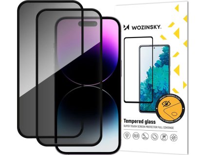 Tvrdené sklo Wozinsky Privacy Glass pre iPhone 17 Pro, sada 2 kusov