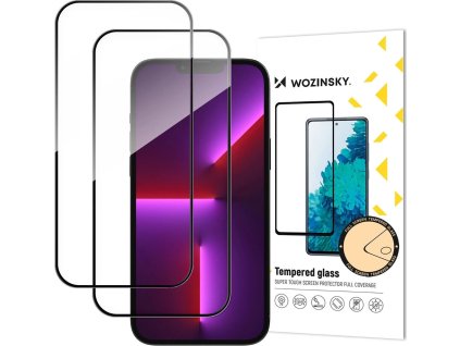 Tvrdené sklo Wozinsky Full Glue pre iPhone 17 Pro, 2 kusy