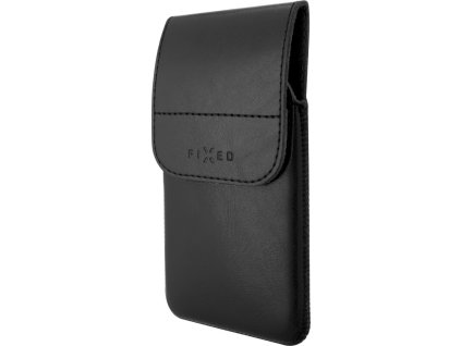 Pouzdro FIXED Pocket s klipem, PU kůže, velikost 6XL, černé