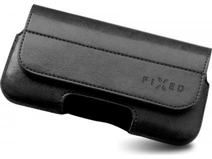 Horizontálne puzdro FIXED Sarif so zatváraním, PU koža, veľkosť 4XL, čierne