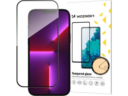 Wozinsky super odolné tvrzené sklo Full Glue na celou obrazovku s rámečkem, vhodné pro iPhone 14 Pro Max, černé