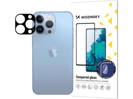 Tvrdené sklo 9H pre iPhone 15 Pro Max Wozinsky Full Camera Glass - čierne
