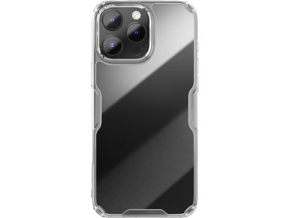 Puzdro Nillkin Nature Pro pre iPhone 16 Pro - priehľadné a biele