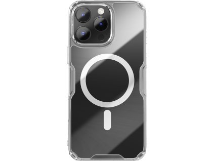 Magnetický kryt Nillkin Nature Pro s MagSafe pre iPhone 16 Pro – priehľadný a biely