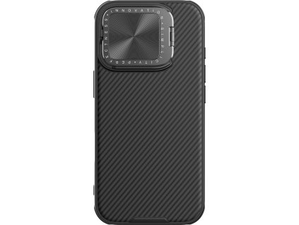 Puzdro Nillkin CamShield Prop pre iPhone 16 Pro s krytom kamery a stojanom – čierne