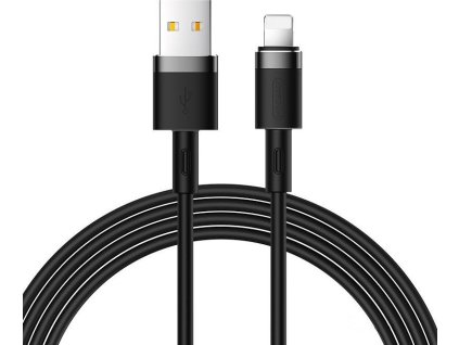 Datový kabel Joyroom Liquid Silikonu N2 USB-A / Lightning 2,4A 1,2 m - Černý