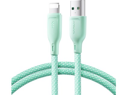 Kábel Joyroom Multi-Color Series S-A34 USB-A / Lightning 3A 1m - zelený