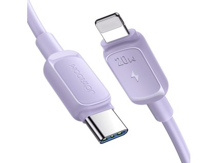 Kábel Joyroom Multi-Color Series A14 USB-C / Lightning 20W 1,2 m - fialový