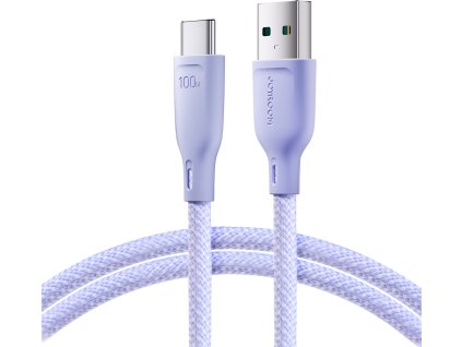 Kábel Joyroom Multi-Color Series S-A34 USB-A / USB-C 100W 1m - fialový