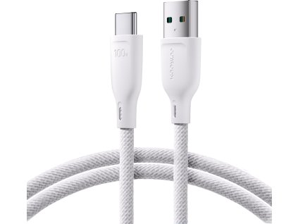 Kabel Joyroom Multi-Color Series S-A34 USB-A / USB-C 100W 1m - bílý
