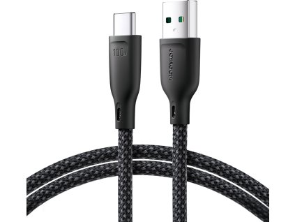 Kabel Joyroom Multi-Color Series S-A34 USB-A / USB-C 100W 1m - černý