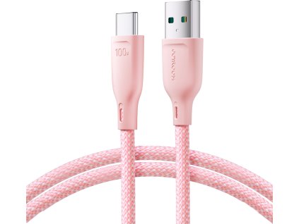 Kábel Joyroom Multi-Color Series S-A34 USB-A / USB-C 100W 1m - ružový