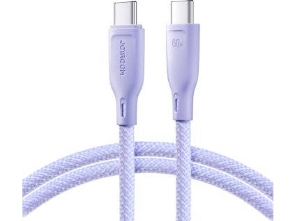 Kábel Joyroom Multi-Color Series S-A34 USB-C / USB-C PD 60W 1m - fialový