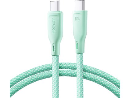 Kábel Joyroom Multi-Color Series S-A34 USB-C / USB-C PD 60W 1m - zelený