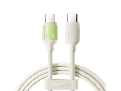 Kabel Joyroom S-A53 60W USB-C - USB-C s fluorescenčním hrotem 1,2 m - béžový