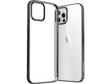Ultra tenký kryt Joyroom New Beautiful Series s galvanicky pokovovaným rámom pre iPhone 12 Pro Max čierny (JR-BP796)