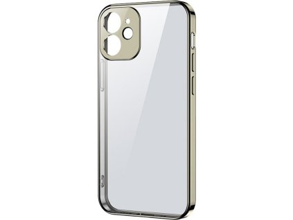 Ultra tenký kryt Joyroom New Beauty Series s galvanicky pokovovaným rámom pre iPhone 12 Pro Max zlatý (JR-BP744)