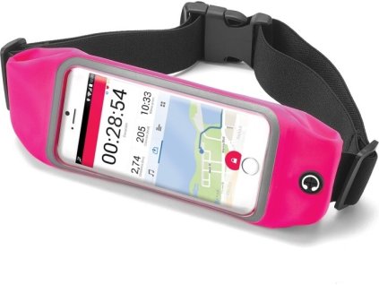 Sportovní neoprénové pouzdro CELLY RunBelt View, pro telefony do 4.7", růžové