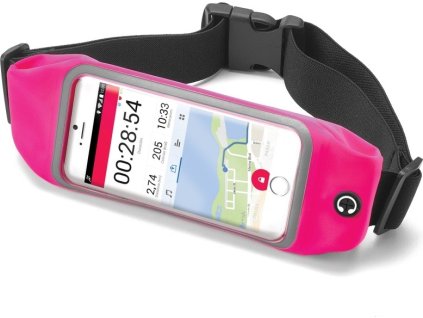 Sportovní neoprénové pouzdro CELLY RunBelt View, pro telefony do 5.5", růžové