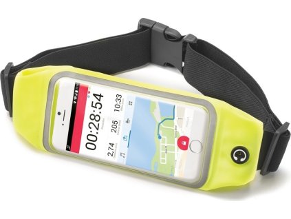 Sportovní neoprénové pouzdro CELLY RunBelt View, pro telefony do 5.5", žluté