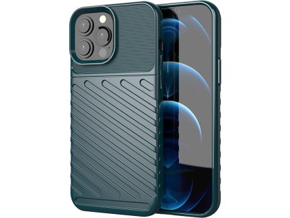 TPU puzdro Thunder Case Flexibilné, odolné a pevné pre iPhone 13 Pro Max zelené