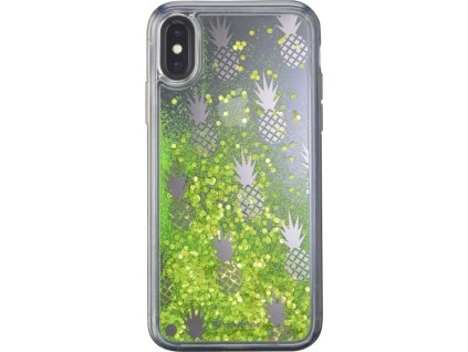 Gelové pouzdro Cellularline Stardust pro Apple iPhone X/XS, motiv Pineapple