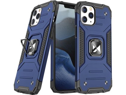 Puzdro Wozinsky Ring Armor s kickstandom a odolným krytom pre iPhone 13 mini modré