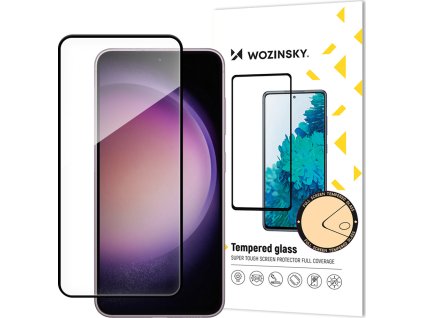 Tvrzené sklo Wozinsky Full Glue pro Samsung Galaxy S24 s černým rámečkem