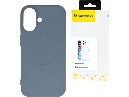 Silikónový kryt Wozinsky Liquid Silicone Case MagSafe pre Samsung Galaxy S24 FE - sivý