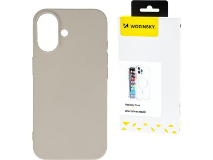 Silikónový kryt Wozinsky, flexibilný silikón, pre Samsung Galaxy S25 Ultra - béžový