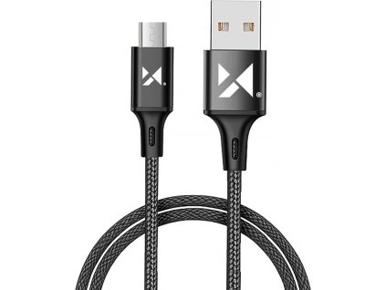 Wozinsky kabel USB - microUSB 2,4A 1m černý (WUC-M1B)
