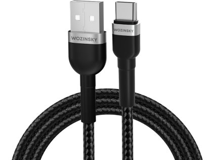 Wozinsky WNBAC1 USB-A / USB-C 2.4A kábel 1 m - čierny