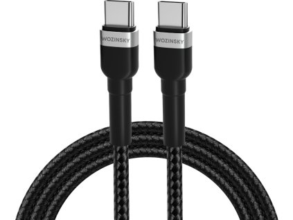 Kabel Wozinsky WNBCC1 USB-C / USB-C PD 65W 1 m - černý